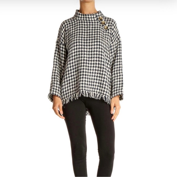 [ZARA] Houndstooth Retro Sweater - Picture 2 of 4